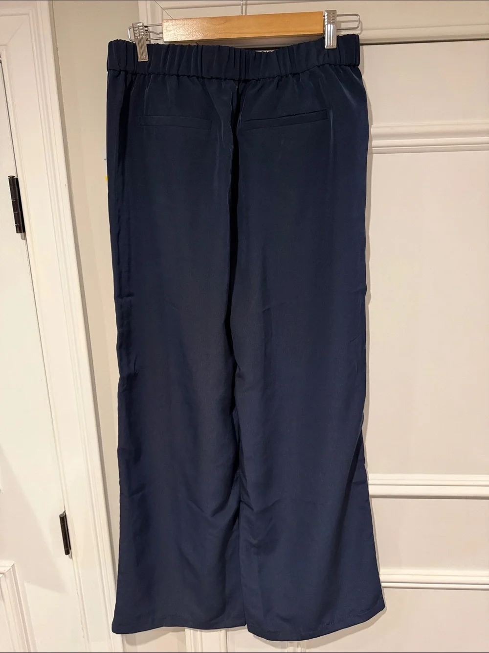 Michael Kors Midnight Blue Wide Leg Drawstring Pants